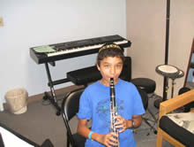 clarinet student
